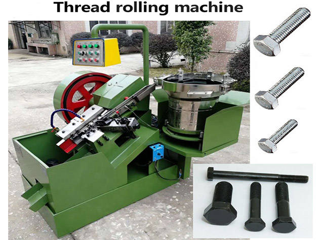 Automatic And High Speed Standard Drywall Screw Bolt Thread Rolling Machine